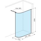 Set Walk-In Duschwand Excellent Vidoq KAEX.1507.930.LP.GL, Walk-In Duschwand Excellent Vidoq KAEX.1506.900.LP.GL