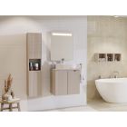 Set Unterschrank Comad Nova White NOVA WHITE 82-60-2D, Waschbecken Comad Beyond BEYOND 5 WHITE ( E-6564 ), NOVA OAK A 89-60
