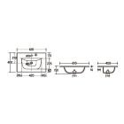 Set Unterschrank Comad Nova Coast Evoke NOVA COAST EVOKE 82-60-40-2S, Waschbecken Comad Sky 3 SKY 3 60CM DP (E-8099-3-60)