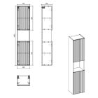 Set Badschrank Comad Nova Cashmere NOVA CASHMERE 80-03-2D, Badschrank Comad Nova Cashmere NOVA CASHMERE 82-50-40-1S, COAST EVOKE UN 81-50-29, NOVA OAK A 89-50