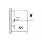 Set Granitspüle Blanco Subline 500-U 527794, Küchenarmatur Blanco Mila 526657, 207422