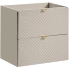 Set Unterschrank Comad Viva Cashmere VIVA CASHMERE 82-60-2S, Waschbecken Comad Domi UN-DOMI-MW 78249MW, NOVA CASHMERE 89-60