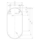 Set Spiegel Elita Oval RE067567000010, Leuchter Rabalux Loric 75023