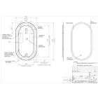 Satz spiegel Comad Apollo 2 LUSTRO LED CZARNE APOLLO 2 900X500, kabinett Comad Adel Oak ADEL OAK 82-60-B-2S, ADEL OAK 80-01-B-1D, NATURE WOTAN 89-140-46 M, UM-6289MAGIC50DP, XILO BLACK 81-01-A