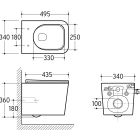 Satz wC-Schüssel mit Absenkautomatik-Sitz Comad Wall Hung Toilet WALL HUNG TOILET BLACK (E-1060A), spiegel Comad Hestia LUSTROHESTIA60, TALIA CASELLA 80-30-1D, UM-6276SLIM40BLACKDP, TALIA CASELLA 82-60-46-2S, TALIA CASELLA 81-30-1D, BLACK 89-60-46 L