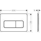 Set WC-Becken mit Absenkautomatik-Sitz Hansgrohe EluPura Original Q 60289450, Unterputzrahmen Hansgrohe iFrame universal 01022180, 66001670