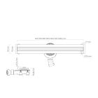 Set Duschrinne Abdeckung Oltens Langan Slim 30014300, Abdeckung Linienablauf Oltens Langan Slim 30018400