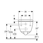 Set WC-Becken mit Absenkautomatik-Sitz Geberit iCon 503.048.00.8, Unterputzrahmen Geberit Duofix 111.320.00.6