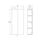 Satz zabudowa stelaża Cersanit Moduo S1026-055, zabudowa stelaża Cersanit Moduo S1026-037, S1026-053, S1026-054, S1026-052, S1026-058, S1026-057, S1026-056
