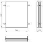 Set Badschrank Kronenbach Cube 2.0 KB100224MB, Unterputz-Montagerahmen für Spiegel Kronenbach Cube 2.0 NU1000029NU