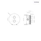 Set Badewannen- und Duscharmatur Oltens Katla 34600800, Kopfbrause Oltens Vindel 37000800, 39400800, 39304800, 37102800, 37200800