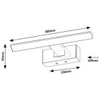 Set Spiegel Elita Oval RE067567000010, Leuchter Rabalux Loric 75023
