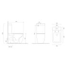 Set Kompakt-WC-Becken Oltens Hamnes 44501000, WC-Sitz Oltens Hamnes 45111000