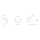 Set WC-Becken Oltens Hamnes 42052000, WC-Sitz Oltens Hamnes 45100000