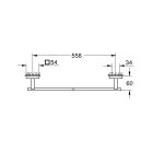 Set Handtuchstange Grohe Start Cube 41089DC0, Kleber Grohe 41128000