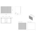 Set Badschrank Oltens Lun 60028900, Waschbecken Oltens Stila 40201900