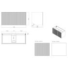 Set Waschbecken Oltens Stila 40003900, Badschrank Oltens Lun 60029060