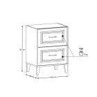 Set Badschrank Comad Dorothy Ristretto DOROTHY RISTRETTO 82-60-46-2S, Waschbecken Comad Go GO60/DP-8095, NIAGARA UM 03 BLACK 86001B