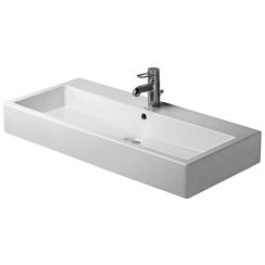 Duravit Vero Waschbecken 100x47 cm rechteckig Möbel weiß glanz 0454100000