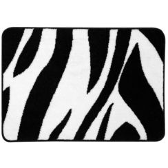 Sealskin Safari Badteppich 90x60 cm rechteckig weiß-schwarz 293553619