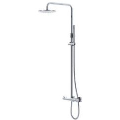 Steinberg 100 Duschset Wandmontage mit Thermostat mit Kopfbrause chrom 1002721