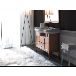 Kerasan Retro Badschrank 100x54.5x75 cm Unterschrank stehend nuss 734740
