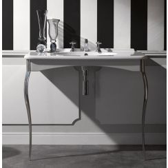 Kerasan Retro Waschbecken mit Konsole 100 cm weiß 1049K3