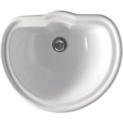 Kerasan Retro Waschbecken 50x41 cm halbrund Einbauwaschbecken weiß glanz 103101