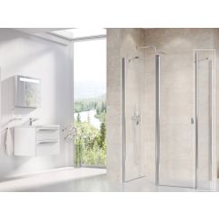 Ravak Chrome Duschwand 100 cm aluminium Glanz/durchsichtiges Glas 9QVA0C00Z1