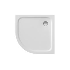 Ravak Elipso Pro Halbrunde Duschwanne 80x80 cm weiß XA244401010