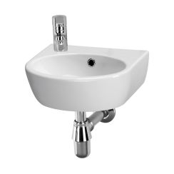 Cersanit Parva Waschbecken 40x32 cm halbrund Klassisch weiß glanz K27-009-L