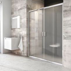 Ravak Blix Duschtüren 180 cm Schiebe- satin Matte/durchsichtiges Glas 0YVY0U00Z1