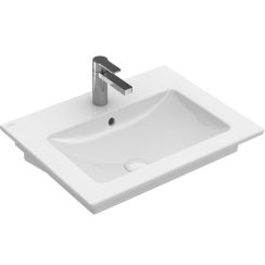 Villeroy & Boch Venticello Waschbecken 65x50 cm rechteckig Klassisch-Möbel weiß glanz 412467R1