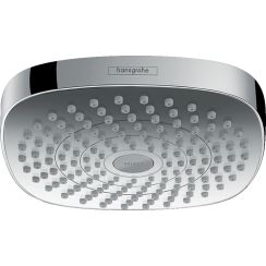 Hansgrohe Select Kopfbrause 18x18 cm quadratisch chrom-weiß 26528400