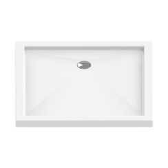 New Trendy Cantare Rechteckige Duschwanne 110x80 cm weiß B-0324