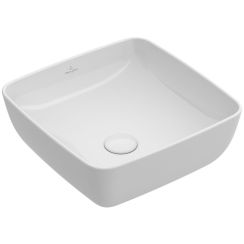 Villeroy & Boch Artis Waschbecken 41x41 cm quadratisch Aufsatzwaschbecken weiß glanz 417841R1