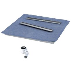 Schedpol Base bodengleiche Duschwanne 100 cm chrom 10.003/OLKB/CH