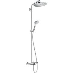 Hansgrohe Croma Duschset Wandmontage mit Thermostat chrom 26792000