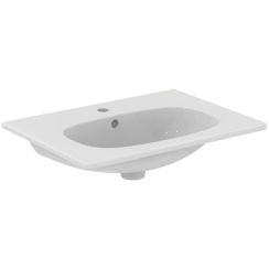 Ideal Standard Tesi Waschbecken 62.5x45 cm rechteckig Klassisch-Möbel-mit Blatt weiß glanz T351001