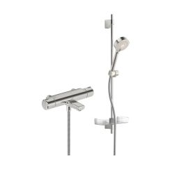Oras Nova Badewannen- und Duschset Wandmontage mit Thermostat chrom 7453