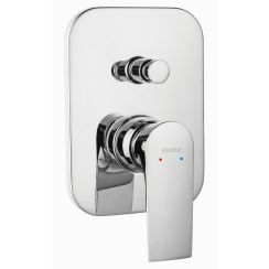 Ferro Algeo Square badewannen- und duscharmatur Unterputz chrom BAQ7P