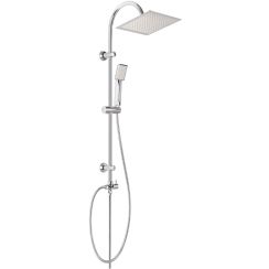 Invena Florina duschset Wand mit Regenbrause chrom AU-30-001