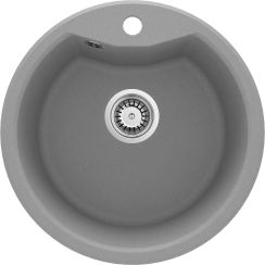 Deante Fiesta Solis Granitspüle 48x48 cm grau/graphit/onyx ZRS_S803