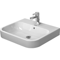 Duravit Happy D.2 Waschbecken 60x50.5 cm rechteckig Klassisch-Möbel weiß glanz 2318600027