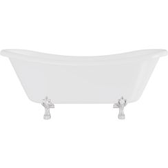 Besco Amelia Freistehende Badewanne 189x76.5 cm oval weiß #WKA-190W+C