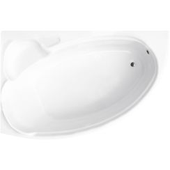 Besco Finezja Nova Eckbadewanne 154.5x95 cm linksseitig weiß #WAF-155-NL
