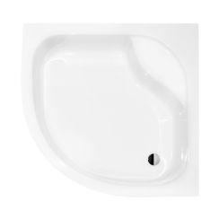 Besco Diper Halbrunde Duschwanne 80x80 cm weiß #BAD-80-NK