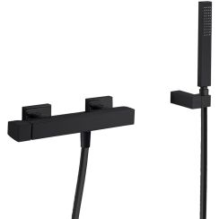 Tres Slim Exclusive Duscharmatur Wandmontage schwarz 202.167.01.NM