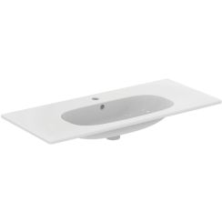 Ideal Standard Tesi Waschbecken 102.5x45 cm rechteckig Klassisch-Möbel-mit Blatt weiß glanz T350801