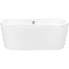 Besco Volya Vorwand-Badewanne 160x75 cm oval weiß #WKV-160-WS